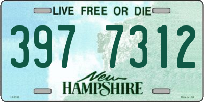 NH license plate 3977312