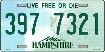 NH license plate 3977321