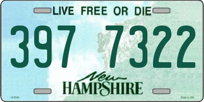 NH license plate 3977322