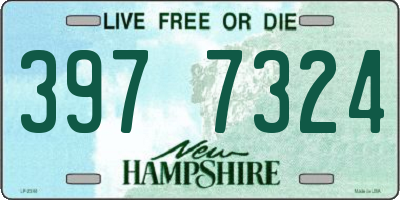 NH license plate 3977324