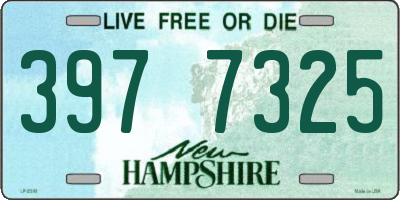 NH license plate 3977325