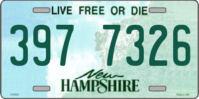 NH license plate 3977326
