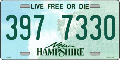 NH license plate 3977330