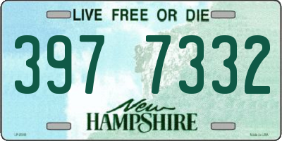 NH license plate 3977332