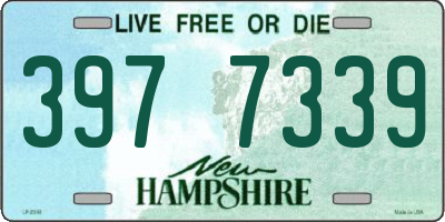 NH license plate 3977339