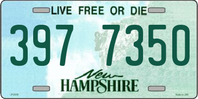 NH license plate 3977350