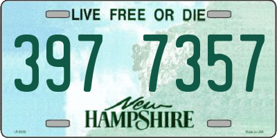 NH license plate 3977357