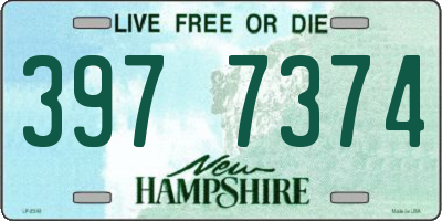 NH license plate 3977374