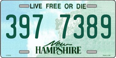 NH license plate 3977389