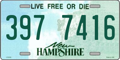 NH license plate 3977416