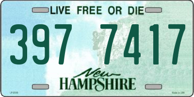 NH license plate 3977417