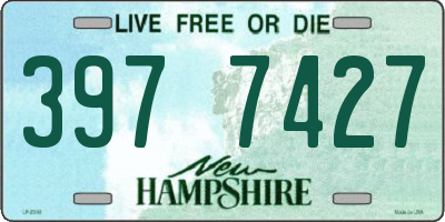 NH license plate 3977427