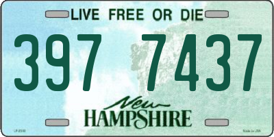 NH license plate 3977437
