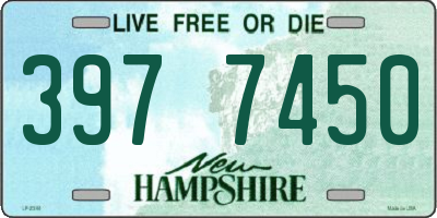NH license plate 3977450