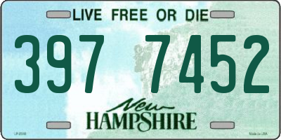 NH license plate 3977452
