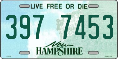 NH license plate 3977453