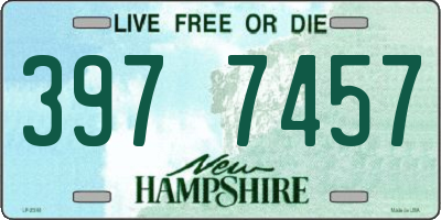 NH license plate 3977457