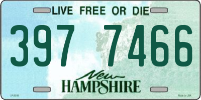 NH license plate 3977466