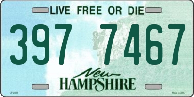 NH license plate 3977467
