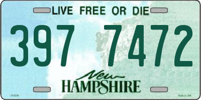 NH license plate 3977472