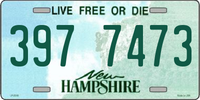 NH license plate 3977473