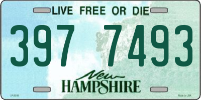 NH license plate 3977493