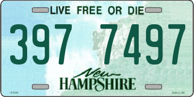 NH license plate 3977497