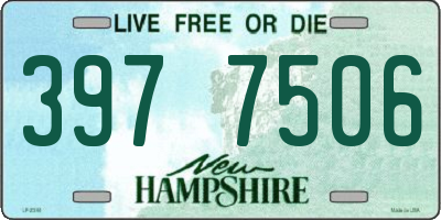 NH license plate 3977506