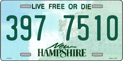 NH license plate 3977510