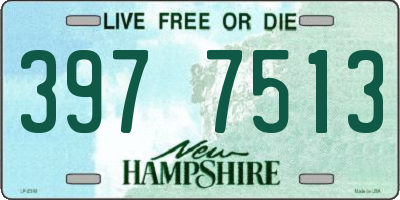 NH license plate 3977513