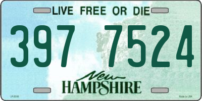 NH license plate 3977524