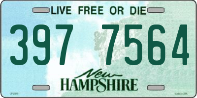 NH license plate 3977564