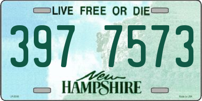 NH license plate 3977573