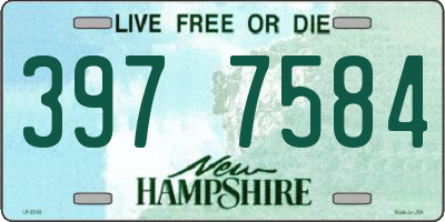 NH license plate 3977584