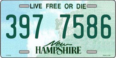 NH license plate 3977586