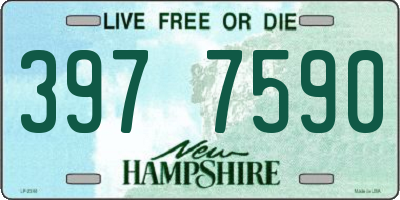 NH license plate 3977590