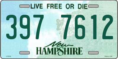 NH license plate 3977612