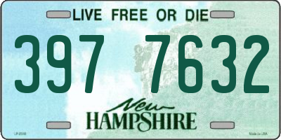 NH license plate 3977632