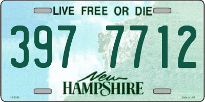 NH license plate 3977712