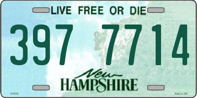 NH license plate 3977714