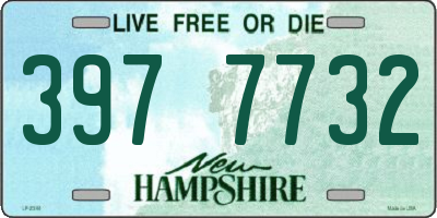 NH license plate 3977732