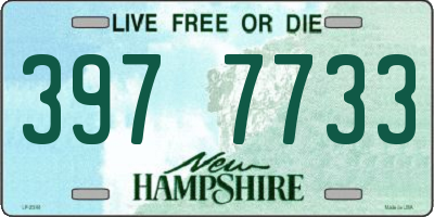 NH license plate 3977733