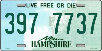 NH license plate 3977737