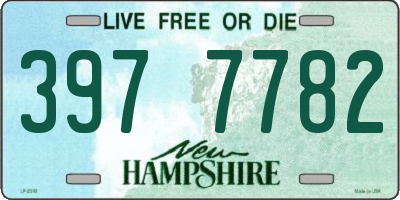 NH license plate 3977782