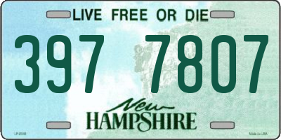 NH license plate 3977807