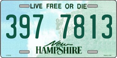 NH license plate 3977813
