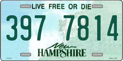 NH license plate 3977814