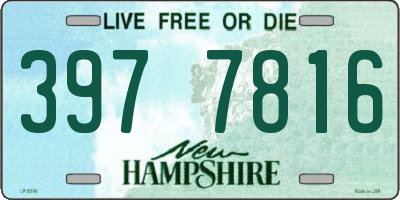 NH license plate 3977816
