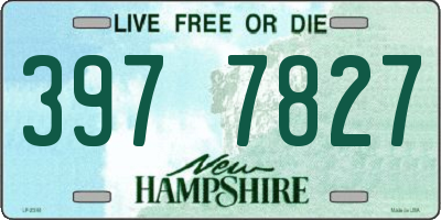 NH license plate 3977827
