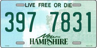 NH license plate 3977831